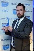 18 May 2016; Ulster Bank Division 2C Player of the Year Brendan Guilfoyle, Old Crescent, pictured at the fourth annual Ulster Bank League Awards in the Aviva Stadium. Ireland Head Coach, Joe Schmidt, was on hand to present the awards which recognise the commitment and dedication shown by players across all Ulster Bank League divisions. Ulster Bank League Awards. Aviva Stadium, Lansdowne Road, Dublin. Photo by Seb Daly/Sportsfile