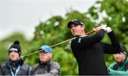 19 May 2016; Nicolas Colsaerts of Belgium watches his tee shot on the 7th hole during day one of the Dubai Duty Free Irish Open Golf Championship at The K Club in Straffan, Co. Kildare. Photo by Matt Browne/Sportsfile