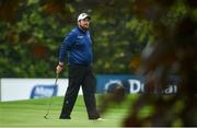 19 May 2016; Shane Lowry of Ireland reacts after missing a putt on the 16th green during day one of the Dubai Duty Free Irish Open Golf Championship at The K Club in Straffan, Co. Kildare. Photo by Diarmuid Greene/Sportsfile