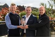 19 May 2016; Waterford's Pat O’Sullivan receives the Lidl Manager of the Month Award in association with the Irish Daily Star for April from Lidl’s Shane Concannon, left, and Brian Flanagan from the Irish Daily Star, right. Pat guided his Waterford side to a dramatic 1 point victory over Tipperary in the Lidl National Football League Division 3 Final Replay. The Croke Park Hotel, Jones Road, Dublin 3. Photo by Sam Barnes/Sportsfile