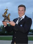19 May 2016; Josh Van Der Flier, UCD Rugby, who won the Dr. Tony O’Neill Sports Person of the Year Award, pictured at the Bank of Ireland UCD Athletic Union Council Sport Awards ceremony in the UCD Student Centre. Over 500 students from over 30 different sports clubs were honoured for their sporting achievements on behalf of the University over the last twelve months. Astra Hall, Student Centre, UCD, Belfield, Dublin. Photo by Sam Barnes/Sportsfile