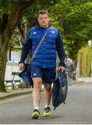 20 May 2016; Mike Ross of Leinster arrives ahead of the Guinness PRO12 Play-off match between Leinster and Ulster at the RDS Arena in Dublin. Photo by Ramsey Cardy/Sportsfile