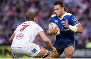 20 May 2016; Ben Te'o of Leinster is tackled by Chris Henry of Ulster during the Guinness PRO12 Play-off match between Leinster and Ulster at the RDS Arena in Dublin. Photo by Seb Daly/Sportsfile
