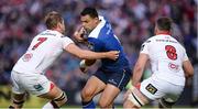 20 May 2016; Ben Te'o of Leinster is tackled by Chris Henry, left, and Sean Reidy, right, of Ulster during the Guinness PRO12 Play-off match between Leinster and Ulster at the RDS Arena in Dublin. Photo by Seb Daly/Sportsfile