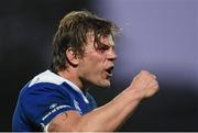 20 May 2016; Jordi Murphy of Leinster celebrates a late turnover during the Guinness PRO12 Play-off match between Leinster and Ulster at the RDS Arena in Dublin. Photo by Ramsey Cardy/Sportsfile