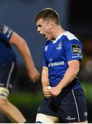 20 May 2016; Luke McGrath of Leinster celebrates at the final whistle of the Guinness PRO12 Play-off match between Leinster and Ulster at the RDS Arena in Dublin. Photo by Ramsey Cardy/Sportsfile