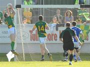 19 June 2010; Joe Sheridan, Meath, left, scores his side's first goal. Leinster GAA Football Senior Championship Quarter-Final Replay, Meath v Laois, O'Connor Park, Tullamore, Co. Offaly. Photo by Sportsfile