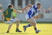 19 June 2010; Donal Kingston, Laois, in action against Kevin Reilly, Meath. Leinster GAA Football Senior Championship Quarter-Final Replay, Meath v Laois, O'Connor Park, Tullamore, Co. Offaly. Photo by Sportsfile