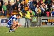 19 June 2010; A dejected John O' Loughlin, Laois. Leinster GAA Football Senior Championship Quarter-Final Replay, Meath v Laois, O'Connor Park, Tullamore, Co. Offaly. Picture credit: Barry Cregg / SPORTSFILE