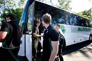 20 June 2010; Ireland's Donncha O'Callaghan arrives at a fan session in Brisbane ahead of their game against Australia on Saturday week. Brothers RFC, Brisbane, Australia. Picture credit: Tony Phillips / SPORTSFILE