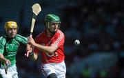 20 June 2010; Jerry O'Connor, Cork, in action against Paul Browne, Limerick. Munster GAA Hurling Senior Championship Semi-Final, Cork v Limerick, Pairc Ui Chaoimh, Cork. Picture credit: Brian Lawless / SPORTSFILE