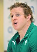 21 June 2010; Ireland's Sean Cronin speaking during a press conference ahead of their game against Australia on Saturday 26 June. Ireland Rugby Squad Press Conference, Hilton Hotel, Brisbane, Australia. Picture credit: Tony Phillips / SPORTSFILE