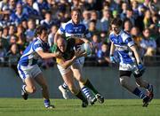 19 June 2010; Joe Sheridan, Meath, in action against Padraig McMahon, Kevin Meaney, centre, and Mark Timmons, right, Laois. Leinster GAA Football Senior Championship Quarter-Final Replay, Meath v Laois, O'Connor Park, Tullamore, Co. Offaly. Picture credit: Barry Cregg / SPORTSFILE