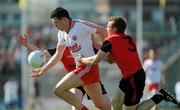 19 June 2010; Sean Cavanagh, Tyrone, in action against Conor Maginn and Brendan McArdle, Down. Ulster GAA Football Senior Championship Semi-Final, Casement Park, Belfast, Co. Antrim. Picture credit: Oliver McVeigh / SPORTSFILE