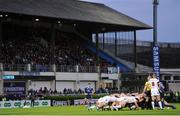 20 May 2016; A general view of a scrum during the Guinness PRO12 Play-off match between Leinster and Ulster at the RDS Arena in Dublin. Photo by Seb Daly/Sportsfile