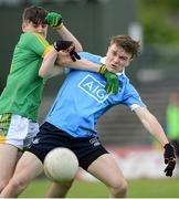 21 May 2016; Nathan Doran of Dublin in action against Niall Murphy of Meath in the Electric Ireland Leinster GAA Football Minor Championship, Quarter-Final, Dublin v Meath, in Pairc Tailteann, Navan, Co. Meath. Photo by Ray Lohan/Sportsfile