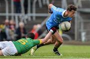 21 May 2016; Nathan Nolan of Dublin in action against Eanna O'Kelly Lynch of Meath in the Electric Ireland Leinster GAA Football Minor Championship, Quarter-Final, Dublin v Meath, in Pairc Tailteann, Navan, Co. Meath. Photo by Ray Lohan/Sportsfile