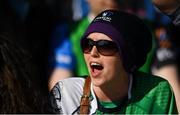 21 May 2016; A Connacht supporter urges on her side ahead of the Guinness PRO12 Play-off match between Connacht and Glasgow Warriors at the Sportsground in Galway. Photo by Stephen McCarthy/Sportsfile