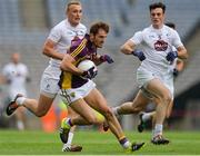 21 May 2016; Brian Malone of Wexford in action against Tommy Moolick, left and Eoin Doyle of Kildare in the Leinster GAA Football Senior Championship, Quarter-Final, Wexford v Kildare, at Croke Park, Dublin. Photo by Piaras Ó Mídheach/Sportsfile