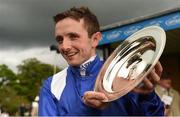 21 May 2016; Jockey Chris Hayes after winning the Tattersalls Irish 2,000 Guineas aboard Awtaad at the Curragh Racecourse, Curragh, Co. Kildare. Photo by Sportsfile