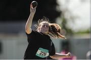 21 May 2016; Rachel Stephens, Gaelcholaiste Phortlairge, competing in the Girls Shot Putt. GloHealth Munster Schools Track & Field Championships, Waterford Regional Sports Centre, Waterford. Photo by Eóin Noonan/Sportsfile