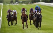 21 May 2016; Awtaad, right, with Chris Hayes up, on their way to winning the Tattersalls Irish 2,000 Guineas at the Curragh Racecourse, Curragh, Co. Kildare. Photo by Sportsfile