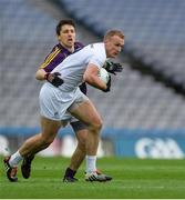 21 May 2016; Tommy Moolick of Kildare in action against Ciarán Lyng of Wexford in the Leinster GAA Football Senior Championship, Quarter-Final, Wexford v Kildare, at Croke Park, Dublin. Photo by Piaras Ó Mídheach/Sportsfile