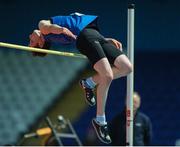 21 May 2016; Joseph McEvoy, St Anne's C C Killaloe, competing in the Boys Intermediate High Jump. GloHealth Munster Schools Track & Field Championships, Waterford Regional Sports Centre, Waterford. Photo by Eóin Noonan/Sportsfile