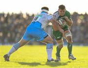 21 May 2016; Jake Heenan of Connacht is tackled by D’arcy Rae of Glasgow Warriors during the Guinness PRO12 Play-off match between Connacht and Glasgow Warriors at the Sportsground in Galway. Photo by Stephen McCarthy/Sportsfile
