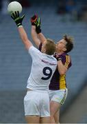 21 May 2016; Tommy Moolick of Kildare in action against Ben Brosnan of Wexford in the Leinster GAA Football Senior Championship, Quarter-Final, Wexford v Kildare, at Croke Park, Dublin. Photo by Piaras Ó Mídheach/Sportsfile