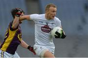 21 May 2016; Tommy Moolick of Kildare in action against Ben Brosnan of Wexford in the Leinster GAA Football Senior Championship, Quarter-Final, Wexford v Kildare, at Croke Park, Dublin. Photo by Piaras Ó Mídheach/Sportsfile