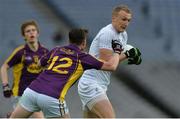21 May 2016; Tommy Moolick of Kildare in action against Ben Brosnan of Wexford in the Leinster GAA Football Senior Championship, Quarter-Final, Wexford v Kildare, at Croke Park, Dublin. Photo by Piaras Ó Mídheach/Sportsfile