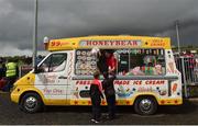 22 May 2016; Supporters purchase ice cream before the Ulster GAA Football Senior Championship, Quarter-Final, at Celtic Park, Derry.  Photo by Sportsfile
