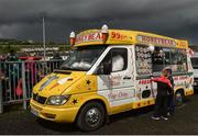 22 May 2016; Supporters purchase ice cream before the Ulster GAA Football Senior Championship, Quarter-Final, at Celtic Park, Derry. Photo by Sportsfile