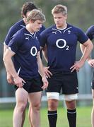 24 June 2010; Ireland's Andrew Trimble and Chris Henry during squad training ahead of their game against Australia on Saturday 26 June. Ireland Rugby Squad Training, Anglican Grammar School, Brisbane, Australia. Picture credit: Tony Phillips / SPORTSFILE