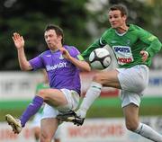 25 June 2010; Paddy Kavanagh, Shamrock Rovers, in action against Daire Doyle, Bray Wanderers. Airtricity League Premier Division, Bray Wanderers v Shamrock Rovers, Carlisle Grounds, Bray, Co. Wicklow. Picture credit: Barry Cregg / SPORTSFILE