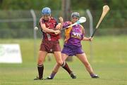 26 June 2010; Emma Kilkelly, Galway, in action against Michelle O'Leary, Wexford. Gala All-Ireland Senior Camogie Championship, Galway v Wexford. Kenny Park, Athenry, Co Galway. Picture credit: Diarmuid Greene / SPORTSFILE