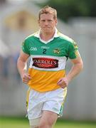 26 June 2010; Brian Darby, Offaly, leaves the pitch after being sent off by referee Martin Higgins for a second yellow card. GAA Football All-Ireland Senior Championship Qualifier Round 1, Offaly v Clare, O'Connor Park, Tullamore, Co. Offaly. Picture credit: Brendan Moran / SPORTSFILE