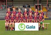 26 June 2010; The Galway team. Gala All-Ireland Senior Camogie Championship, Galway v Wexford. Kenny Park, Athenry, Co Galway. Picture credit: Diarmuid Greene / SPORTSFILE