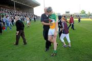 26 June 2010; A dejected Paul Cleary, Offaly, leaves the pitch after the game. Leinster GAA Hurling Senior Championship Semi-Final Replay, Galway v Offaly, O'Moore Park, Portlaoise, Co. Laois. Picture credit: Brendan Moran / SPORTSFILE
