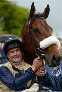 22 May 2016; Jockey Pat Smullen with Fascinating Rock after they won the Tattersalls Gold Cup at the Curragh Racecourse, Curragh, Co. Kildare. Photo by Brendan Moran/Sportsfile