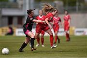 22 May 2016; Siobhan Killeen of Shelbourne Ladies in action against Orlaith Conlon of Wexford Youth WFC during the Continental Tyres Women's National League Replay at Tallaght Stadium, Tallaght, Co. Dublin. Photo by David Maher/Sportsfile
