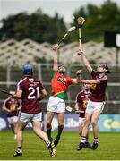 22 May 2016; Sean Murphy of Carlow in action against Aaron Craig of Westmeath during the Leinster GAA Hurling Championship Qualifier, Round 3, at Netwatch Cullen Park, Carlow.  Photo by Sam Barnes/Sportsfile