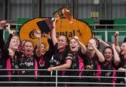22 May 2016; Wexford Youth WFC players celebrate at the end of the game at the Continental Tyres Women's National League Replay at Tallaght Stadium, Tallaght, Co. Dublin. Photo by David Maher/Sportsfile