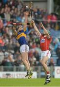 22 May 2016; Padraic Maher of Tipperary in action against Christopher Joyce of Cork during the Munster GAA Hurling Senior Championship Quarter-Final match between Tipperary and Cork at Semple Stadium in Thurles, Co. Tipperary. Photo by Dáire Brennan/SPORTSFILE