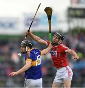 22 May 2016; John McGrath of Tipperary in action against Mark Ellis of Cork during the Munster GAA Hurling Senior Championship Quarter-Final match between Tipperary and Cork at Semple Stadium in Thurles, Co. Tipperary. Photo by Stephen McCarthy/Sportsfile