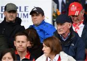22 May 2016; Kilkenny manager Brian Cody, right, and Clare manager Davy Fitzgerald and selector Donal Óg Cusack, left, during the Munster GAA Hurling Senior Championship Quarter-Final match between Tipperary and Cork at Semple Stadium in Thurles, Co. Tipperary. Photo by Stephen McCarthy/Sportsfile