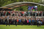 22 May 2016; Spectators applaud as Rory McIlroy of Northern Ireland makes his way to the 16th green during the final round of the Dubai Duty Free Irish Open Golf Championship at The K Club in Straffan, Co. Kildare. Photo by Diarmuid Greene/Sportsfile