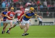 22 May 2016; Kieran Bergin of Tipperary in action against Brian Lawton of Cork during the Munster GAA Hurling Senior Championship Quarter-Final match between Tipperary and Cork at Semple Stadium in Thurles, Co. Tipperary. Photo by Dáire Brennan/SPORTSFILE