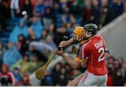 22 May 2016; Séamus Callanan of Tipperary in action against Damien Cahalane of Cork during the Munster GAA Hurling Senior Championship Quarter-Final match between Tipperary and Cork at Semple Stadium in Thurles, Co. Tipperary. Photo by Dáire Brennan/SPORTSFILE
